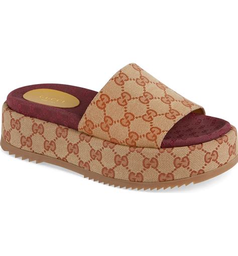 gucci sandals with platform|platform Gucci sandals for women.